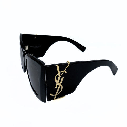 Yves Saint Laurent Monogram Acetate 54MM Blaze Rectangular Sunglasses