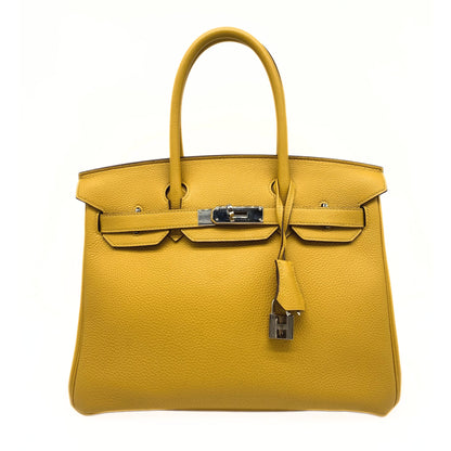 Hermes Birkin 30 Jaune de Ambre Togo Platinum Hardware