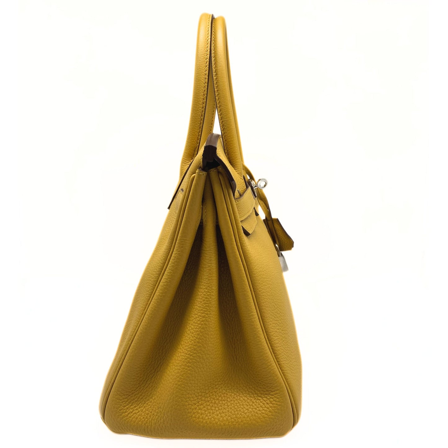 Hermes Birkin 30 Jaune de Ambre Togo Platinum Hardware