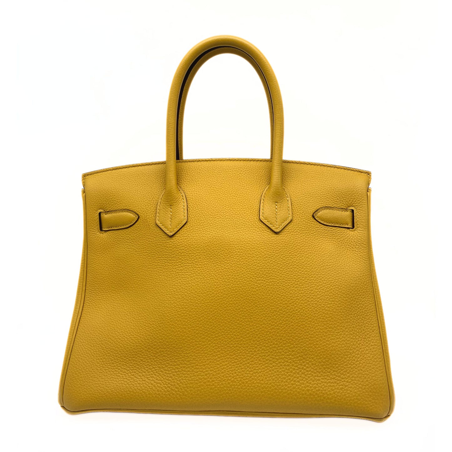 Hermes Birkin 30 Jaune de Ambre Togo Platinum Hardware
