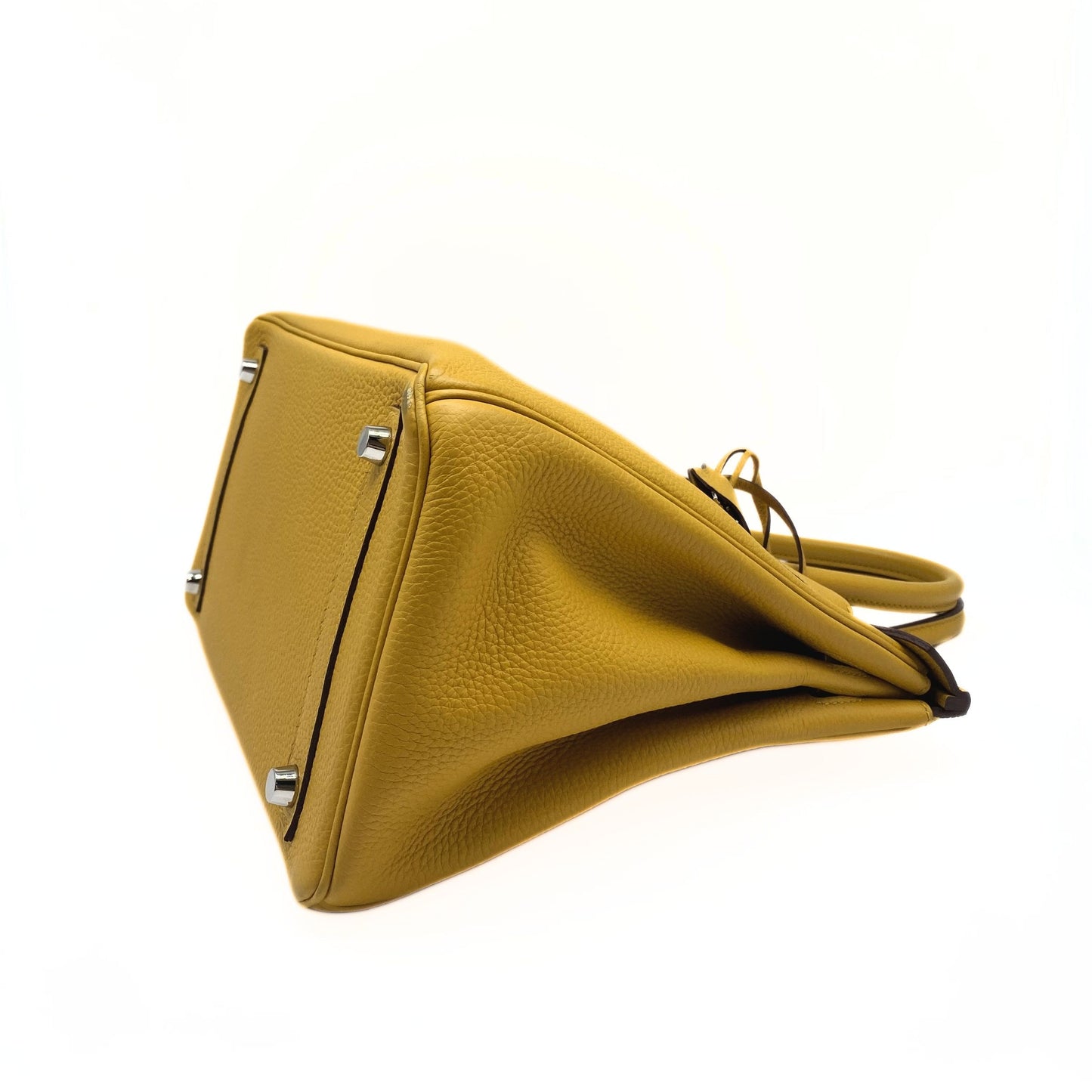 Hermes Birkin 30 Jaune de Ambre Togo Platinum Hardware