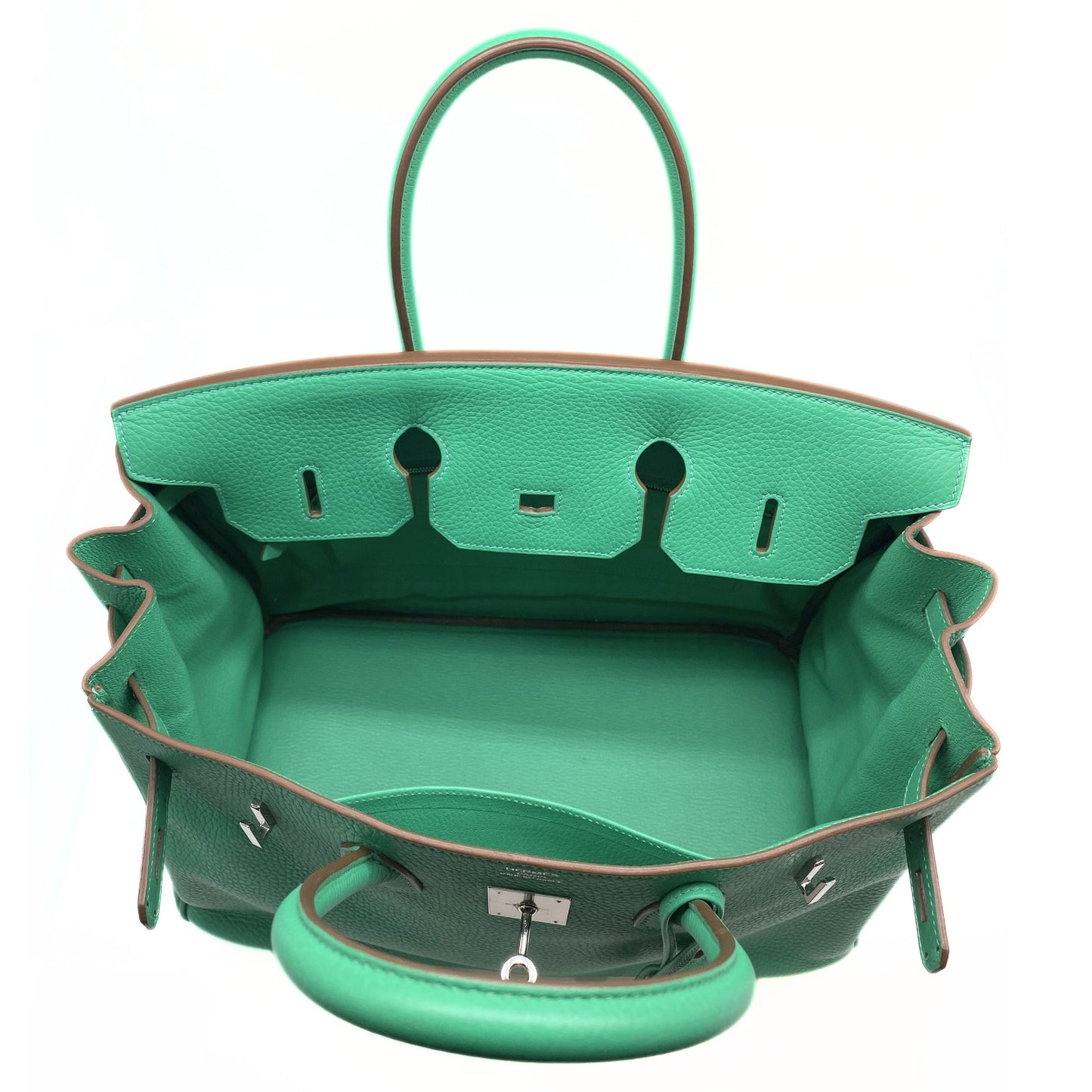 Hermes Birkin 35 Menthe Clemence Leather