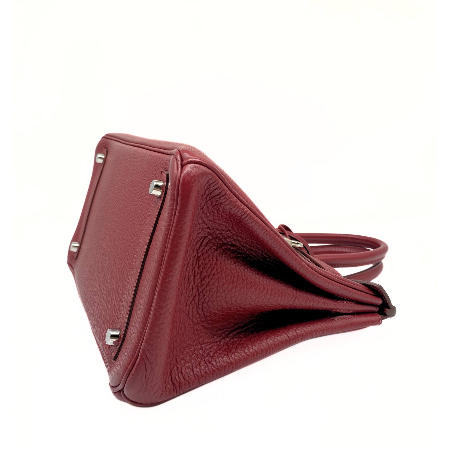 Hermes Birkin 30 Rouge Garance Togo Platinum Hardware