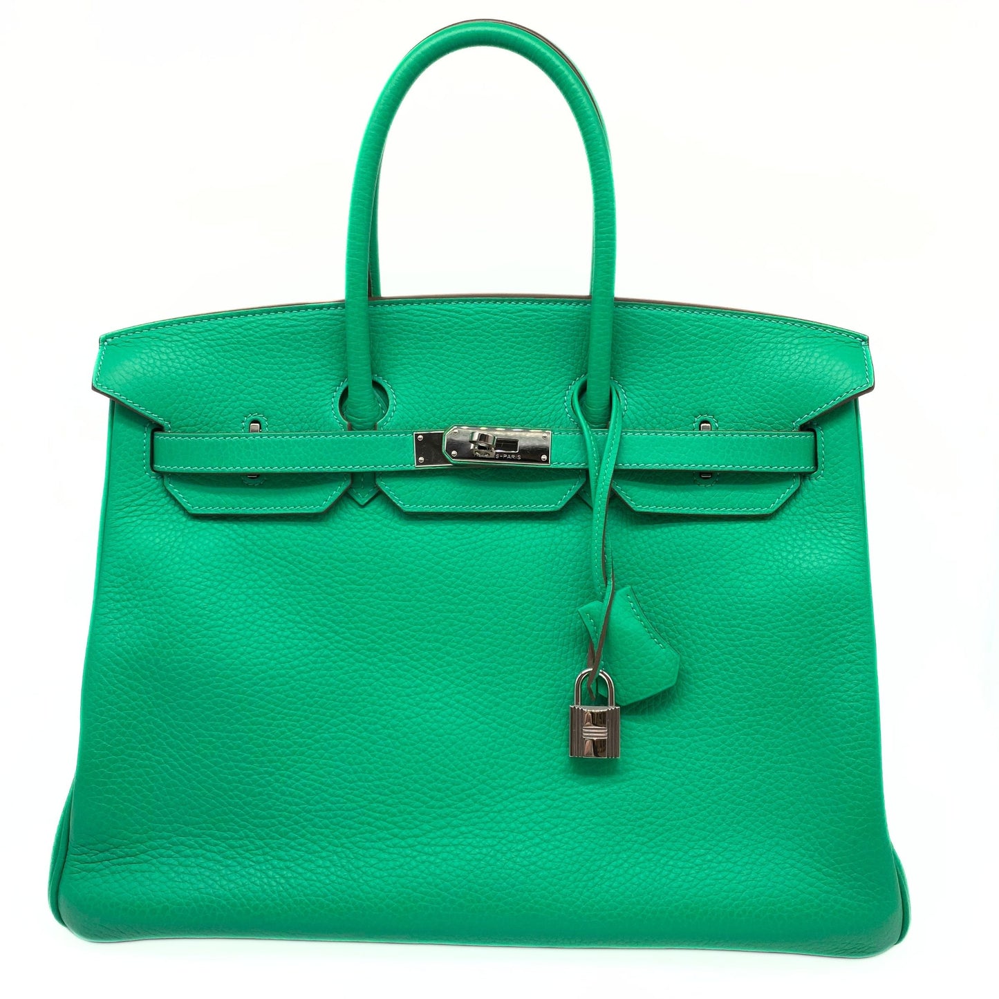 Hermes Birkin 35 Menthe Clemence Leather