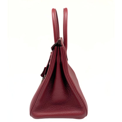 Hermes Birkin 30 Rouge Garance Togo Platinum Hardware