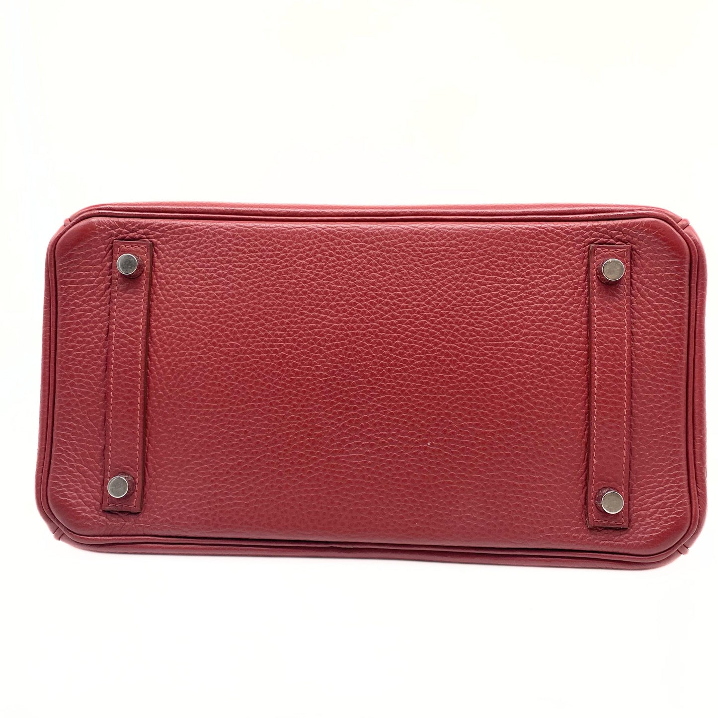 Hermes Birkin 30 Rouge Garance Togo Platinum Hardware