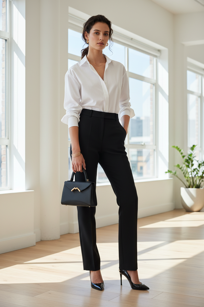 Moynat Gabrielle Black Mini Top Handle Bag