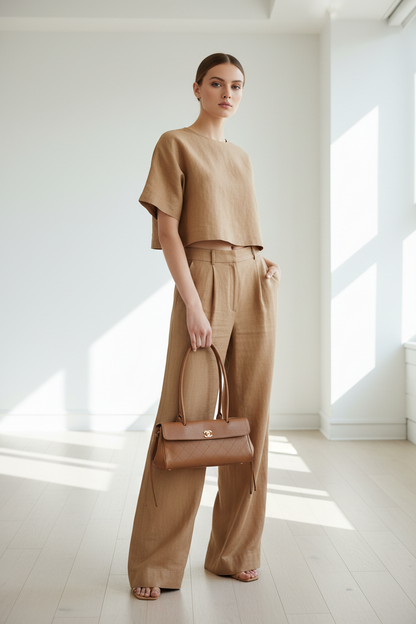 Chanel Camel “Urban Essential" East West Shoulder Bag