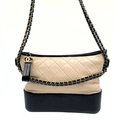 Chanel Blush and Black Gabrielle Medium