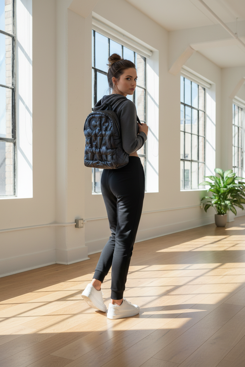 Chanel Blue Doudonne Puffer Backpack