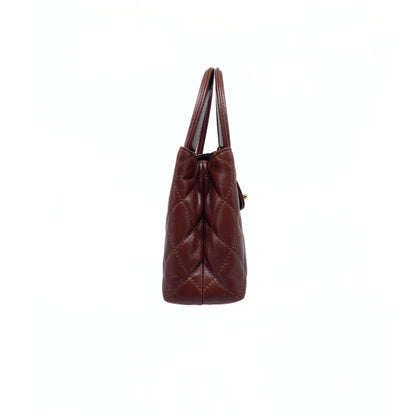 Chanel Brown Kelly Shopper Shiny Aged Calf