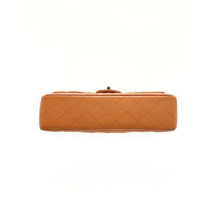 Chanel Caramel Medium Classic Double Flap Caviar Gold Hardware