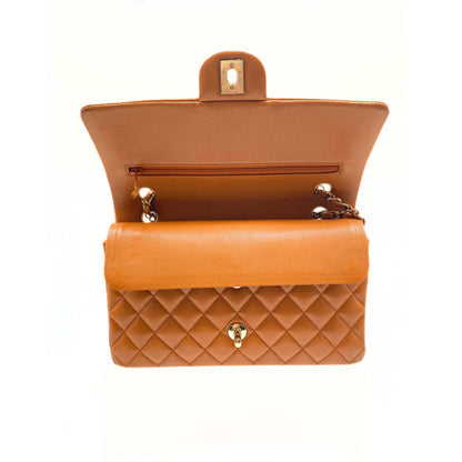 Chanel Caramel Medium Classic Double Flap Caviar Gold Hardware