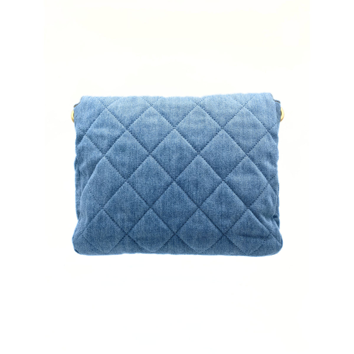 CHANEL Supple Twins Denim Hobo Bag with Brushed Gold Hardware