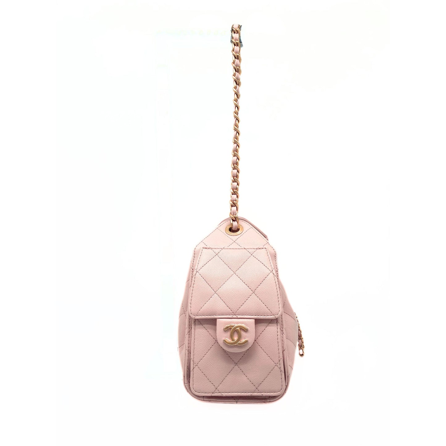 Chanel 25 Pink Mini Caviar Hobo Bag