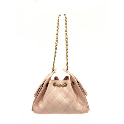 Chanel 25 Pink Mini Caviar Hobo Bag