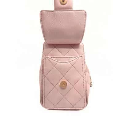 Chanel 25 Pink Mini Caviar Hobo Bag