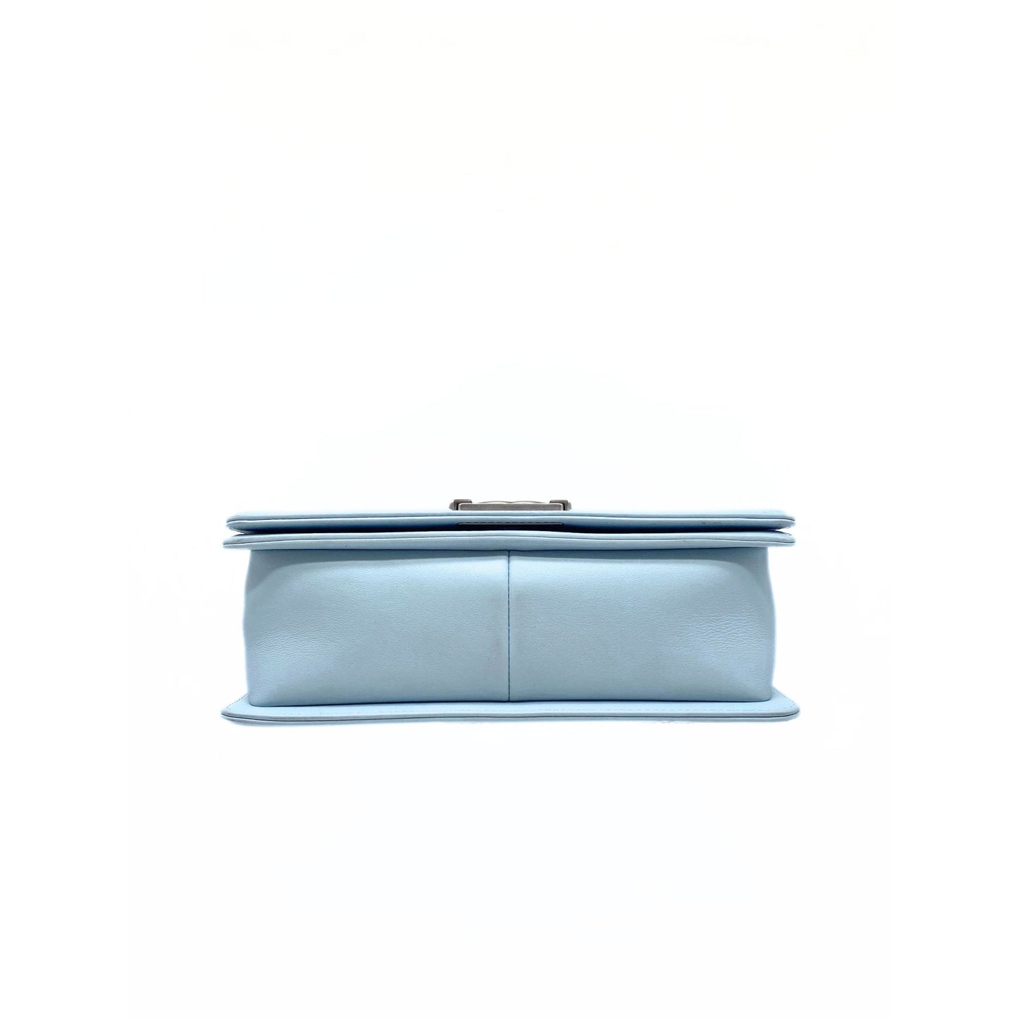 Chanel Old Medium Quilted Boy Flap Matte Blue