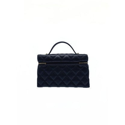 Chanel Black Slim Glazed Caviar Vanity