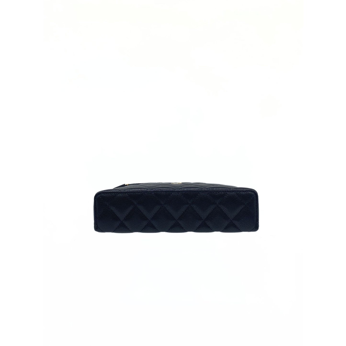 Chanel Black Slim Glazed Caviar Vanity