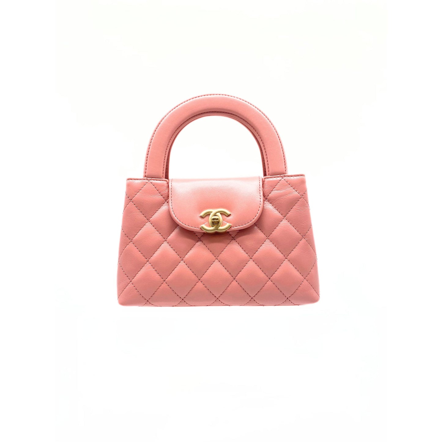 Chanel Mini Kelly Shopper Coral Pink
