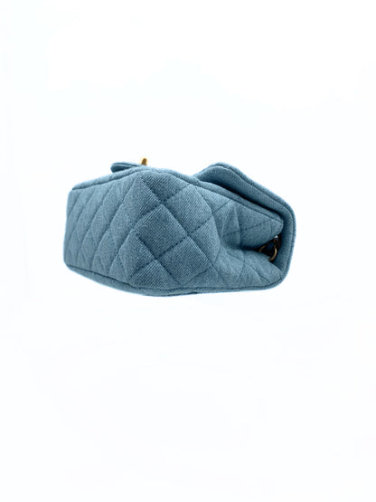 Chanel Denim Mini Coco Pearl Crush