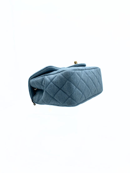 Chanel Denim Mini Coco Pearl Crush