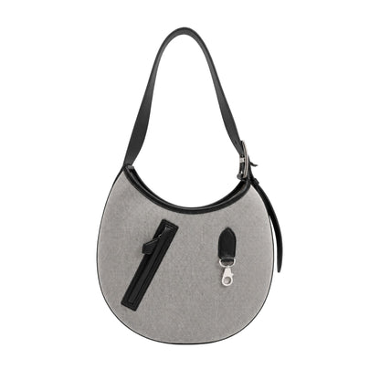 Hermes Arcon Toile/Black Swift Shoulder Bag