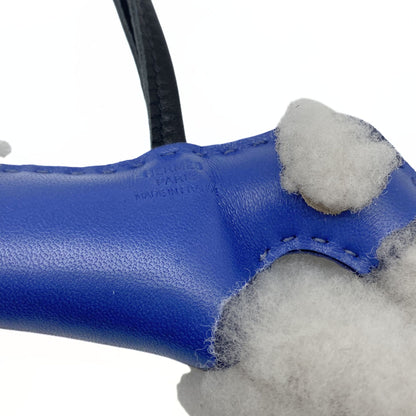 Milo Hermes Lambskin Poodle Budy Bag Charm
