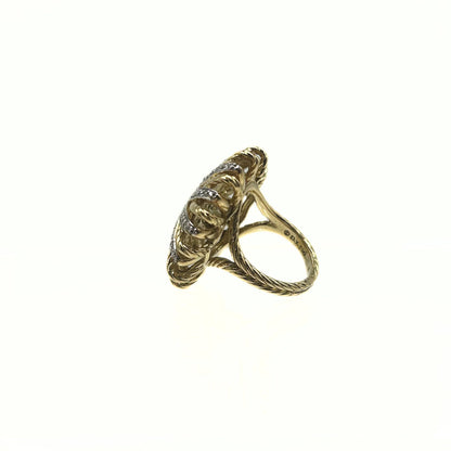 David Yurman Starburst Gold with Diamonds Ring