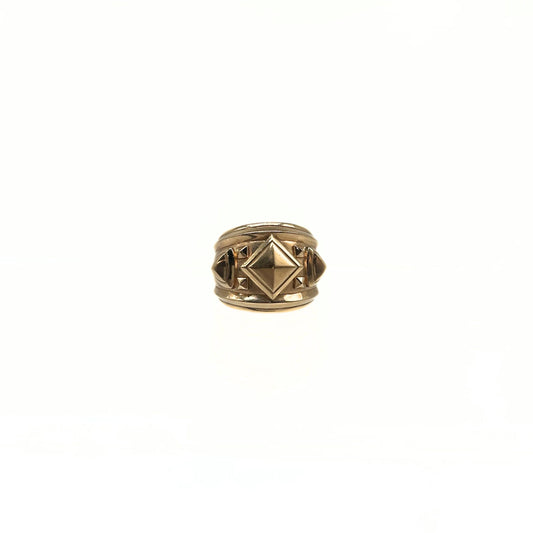 David Yurman 18k Gold Pyramids Wide Ring