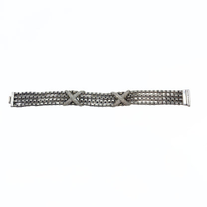 David Yurman Diamond Double X Multistrand Bracelet