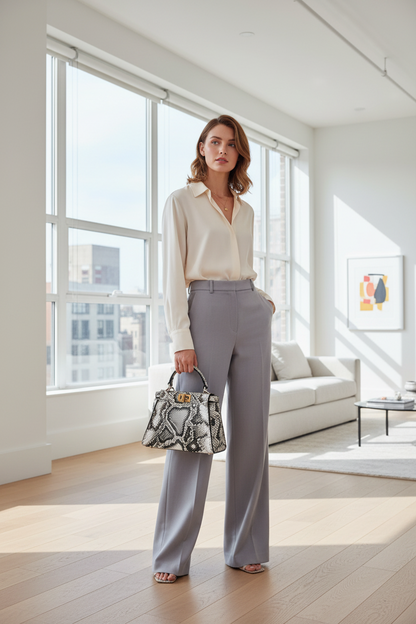 Fendi Peekaboo ISeeU Python Metallic Bag