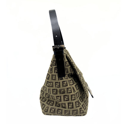 Fendi Zucca Canvas Mama Baguette Shoulder Bag.