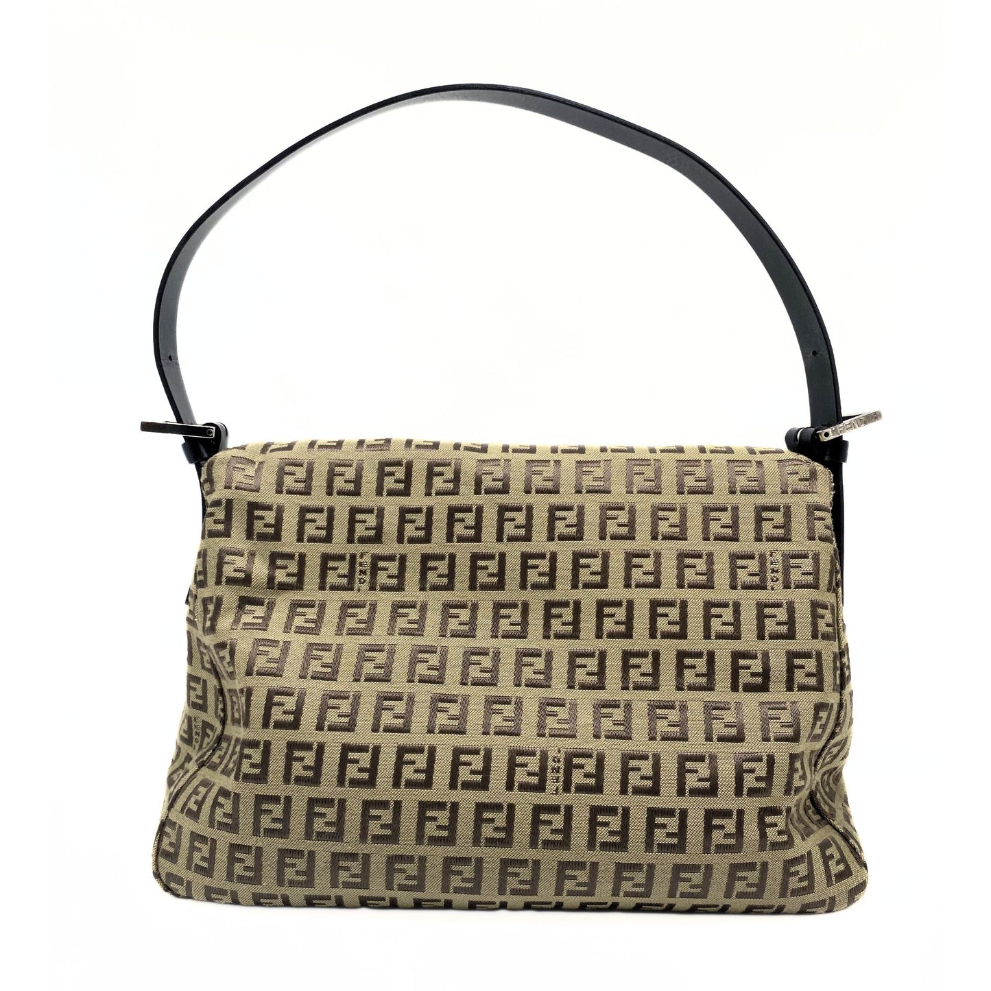 Fendi Zucca Canvas Mama Baguette Shoulder Bag.