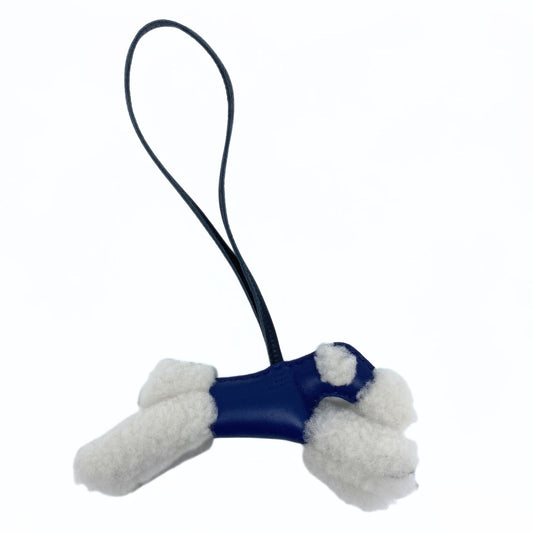 Milo Hermes Lambskin Poodle Budy Bag Charm