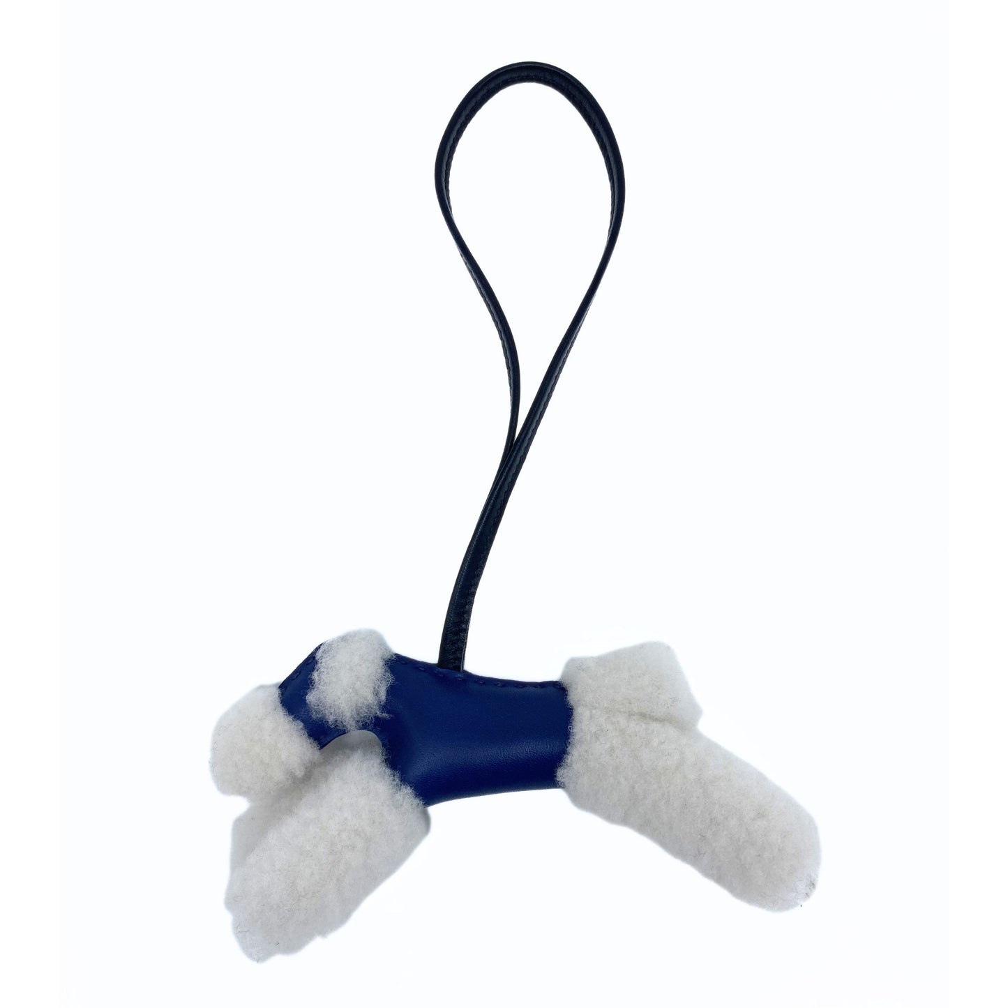 Milo Hermes Lambskin Poodle Budy Bag Charm