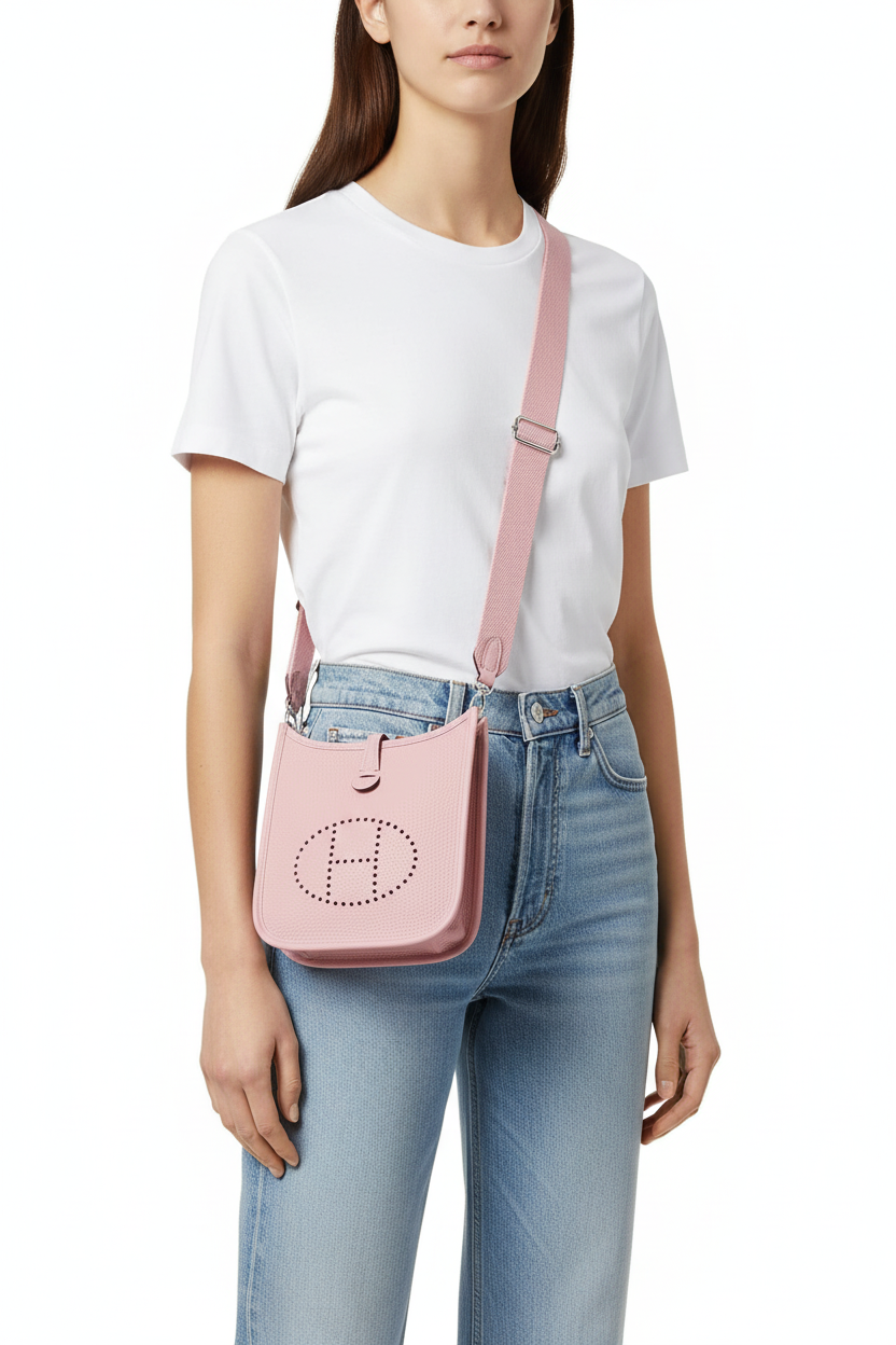 Hermes Evelyne TPM Rose Sakura on model