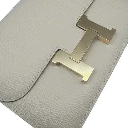Hermès Constance 18 Craie Epsom Permabrass Hardware