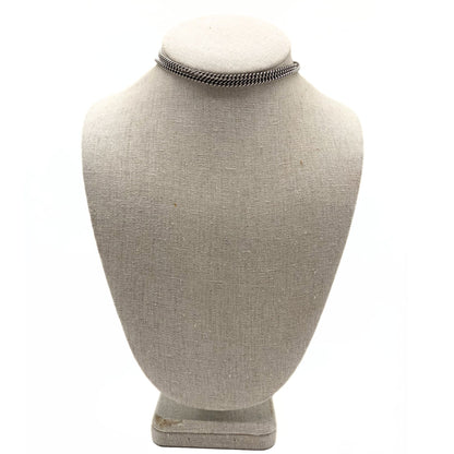 Hermes Sterling Horsebit Necklace