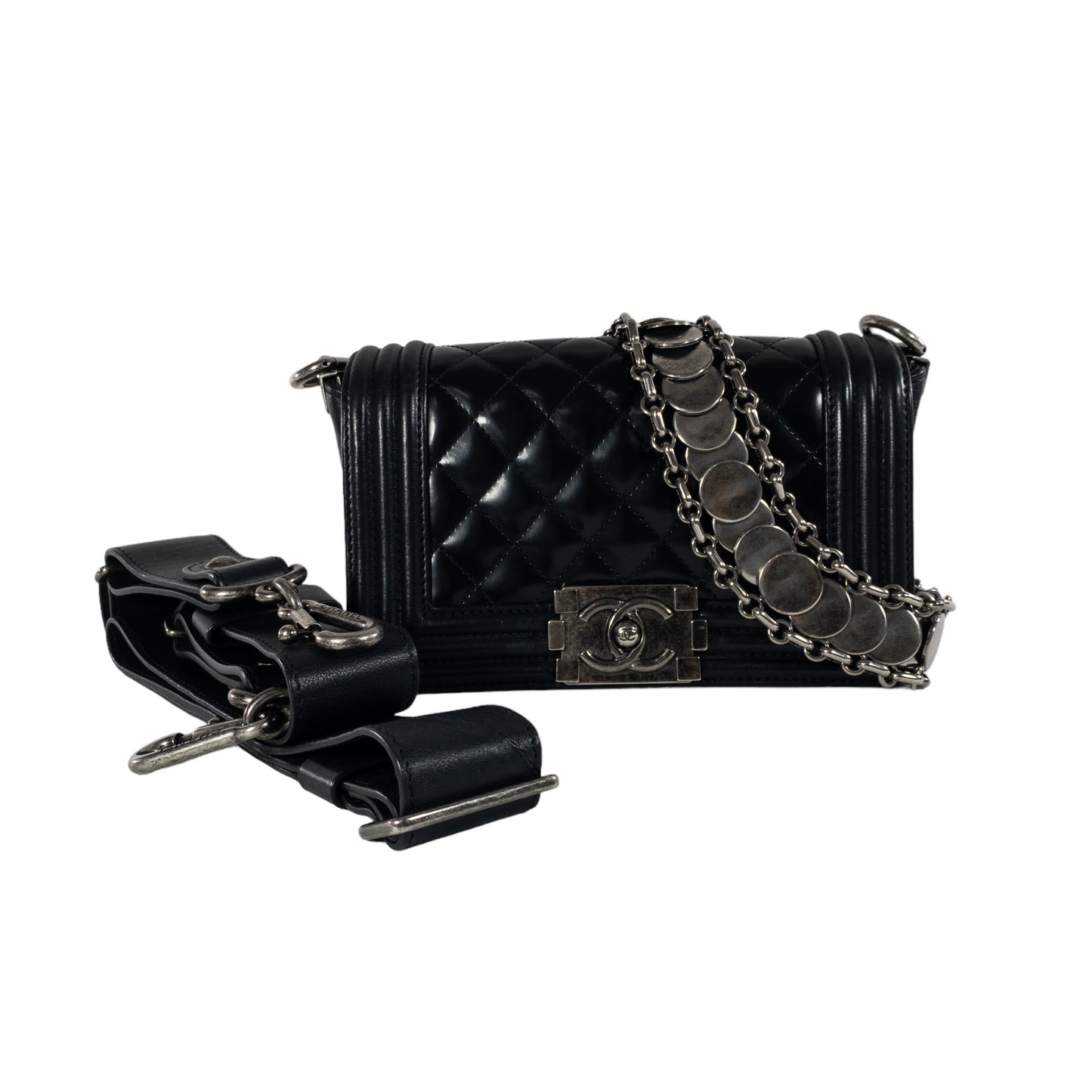 Chanel Small Limited Edition Glazed Leather Boy Bag