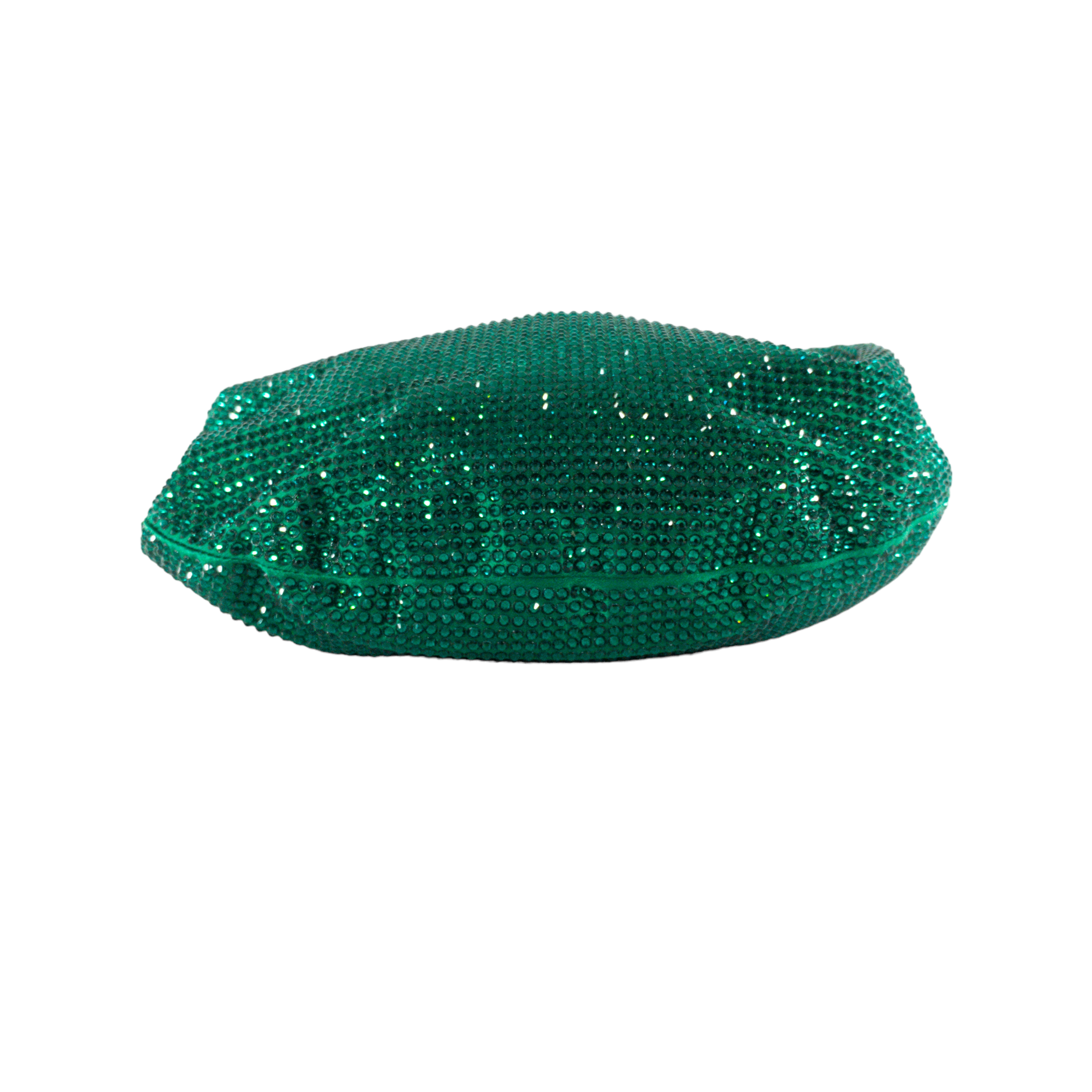Bottega Veneta Crystal Satin Mini Jodie Emerald Green
