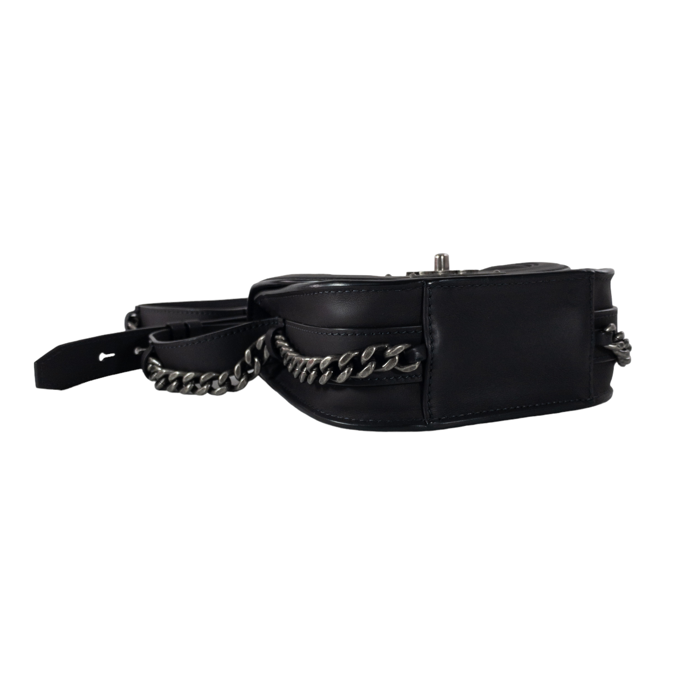 Chanel Charcoal Gray Paris-Salzburg Mini Flap Bag