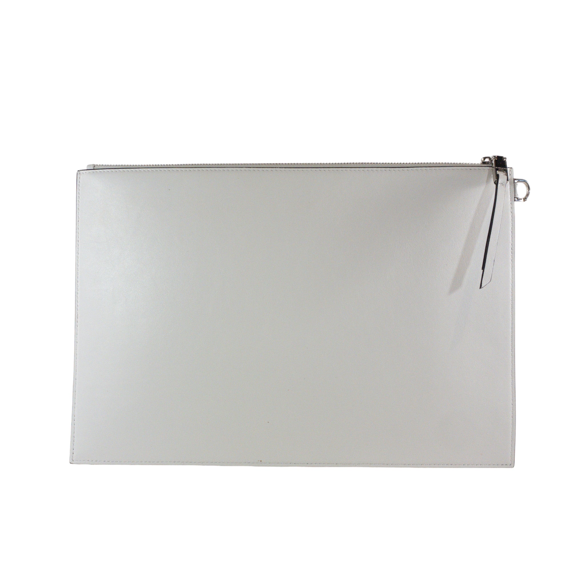Givenchy White Leather Clutch