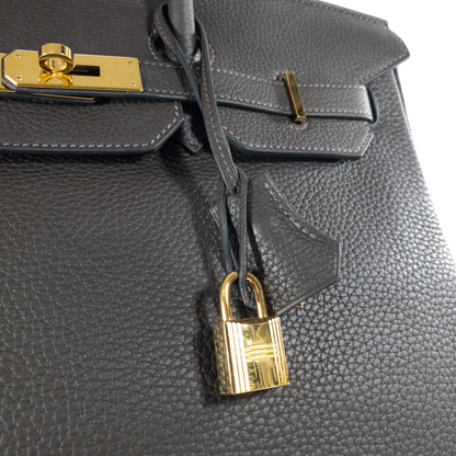 Hermes Chocolate Brown Birkin 35 GHW