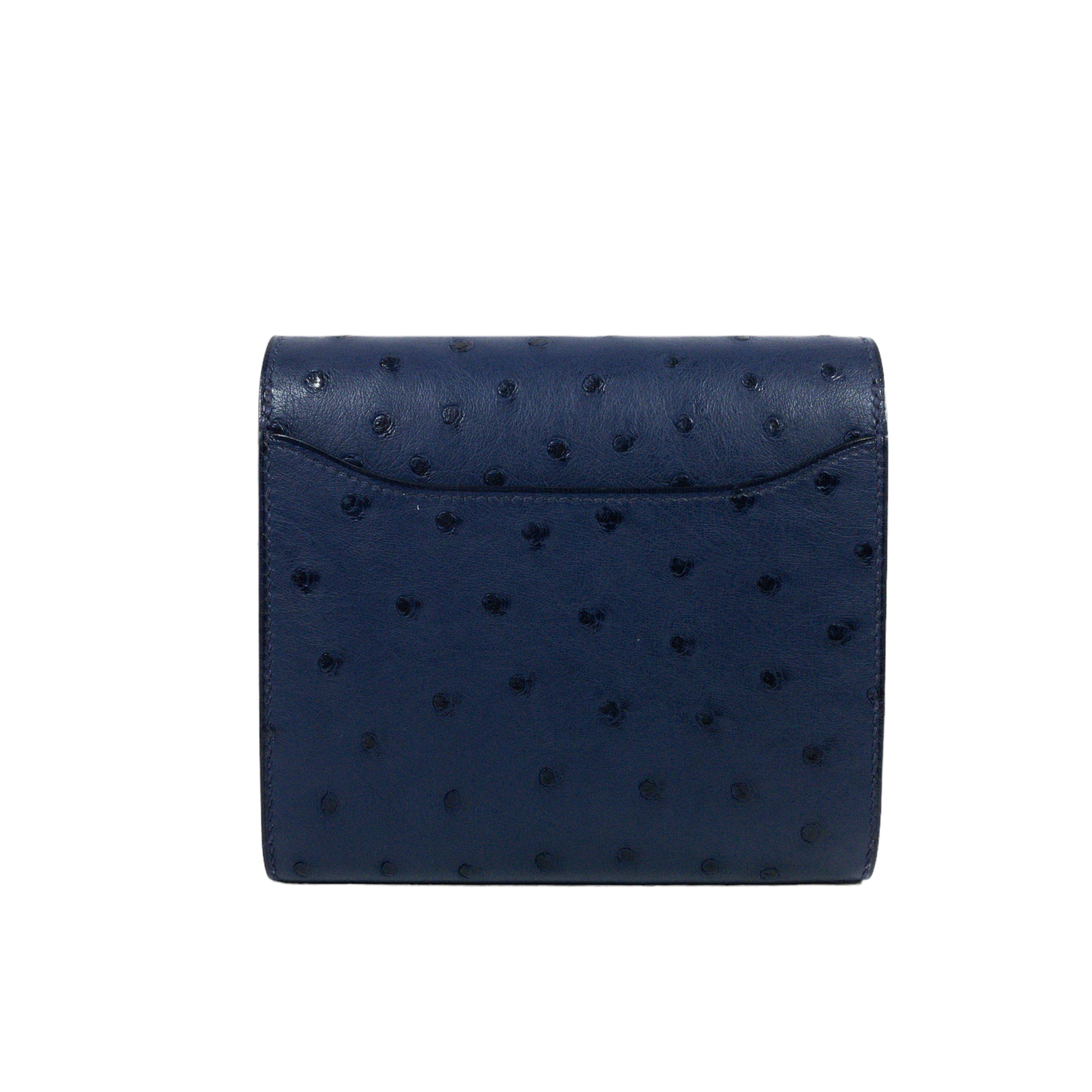 Hermes Blue de Malte Ostrich Constance Wallet