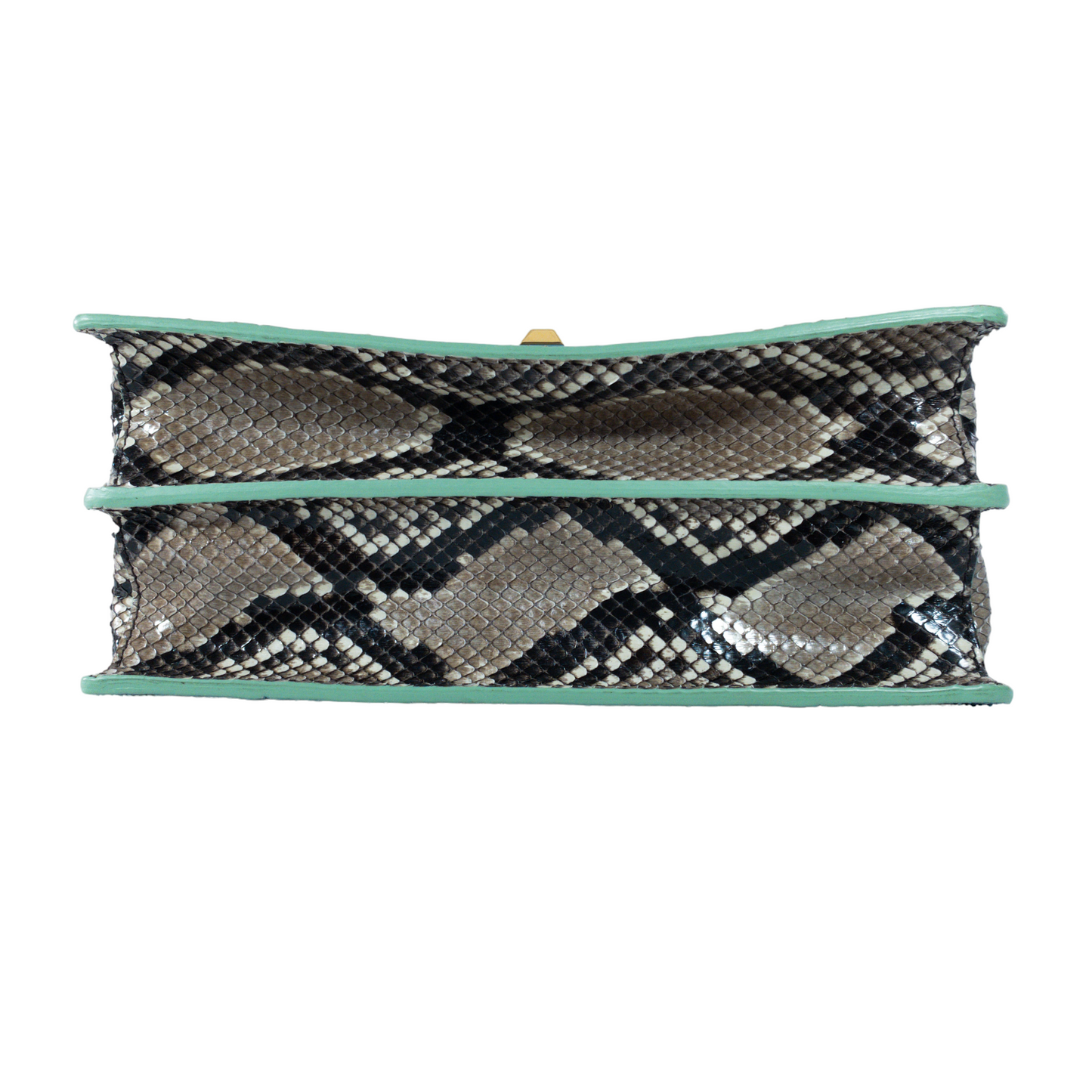 Fendi Python Scalloped Kan I Flap Bag