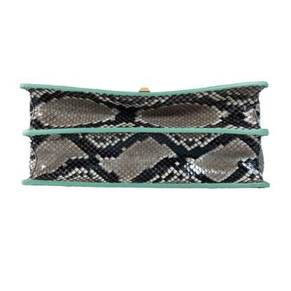 Fendi Python Scalloped Kan I Flap Bag