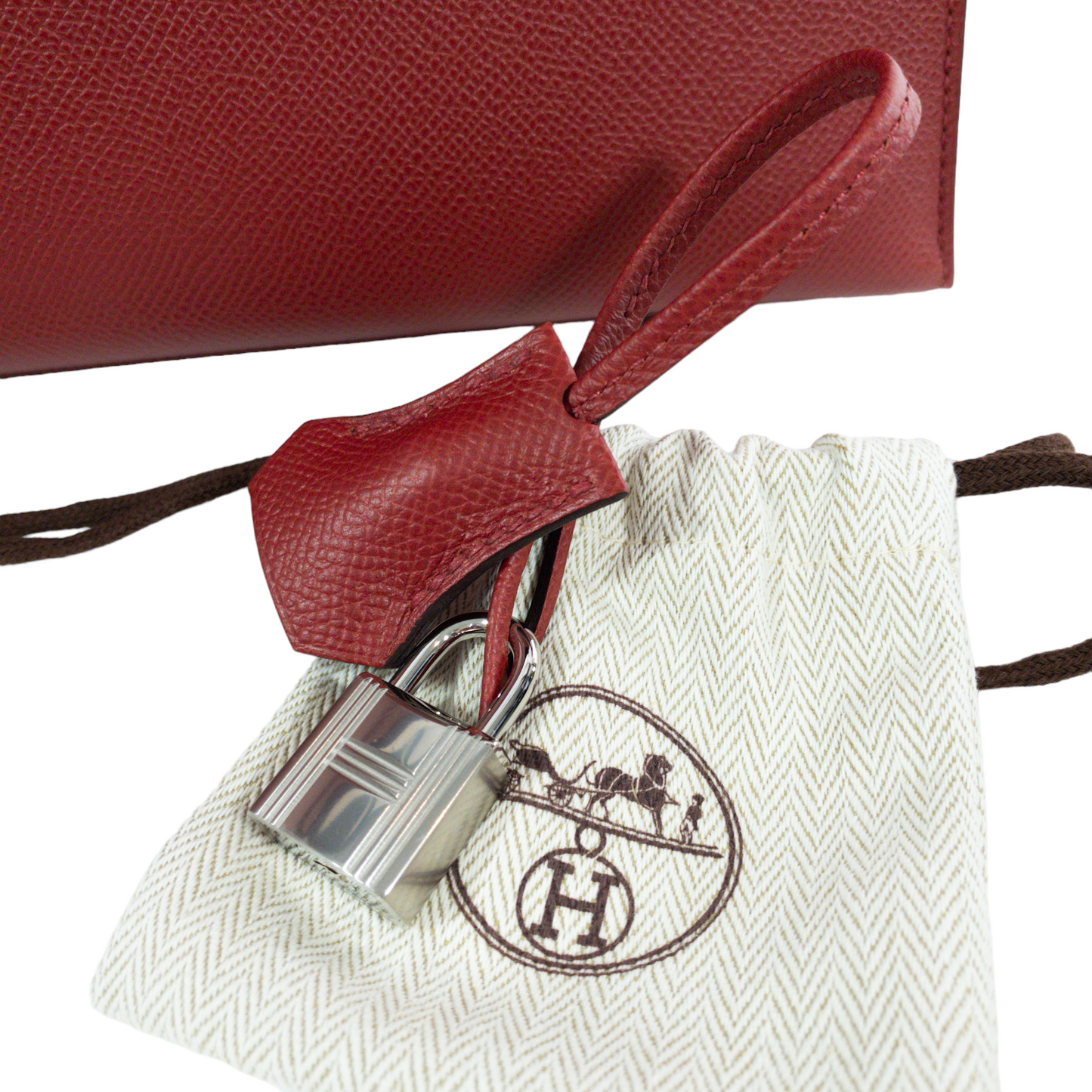 Hermes Rouge Venitienne Kelly 28 Sellier Epsom PHW