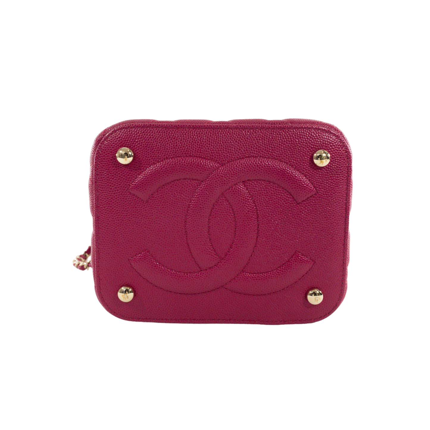 Chanel Berry Caviar Vanity Case GHW